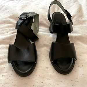 Camper Black Heeled Sandals